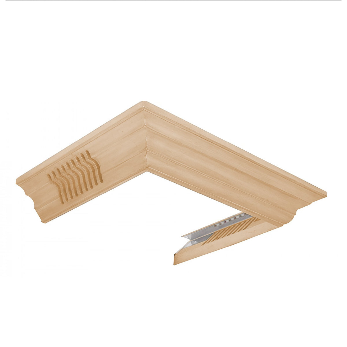ZLINE Vented Crown Molding Profile 6 for Wall Mount Range Hood (CM6V-KBUF) - MyBBQDirect