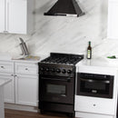 ZLINE Convertible Vent Wall Mount Range Hood in Black Stainless Steel (BSKBN) - MyBBQDirect