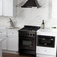 ZLINE Recirculating Wall Mount Range Hood with Charcoal Filters in Black Stainless Steel (BSKBN-CF-24) - MyBBQDirect