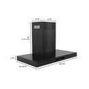 ZLINE Convertible Vent Wall Mount Range Hood in Black Stainless Steel (BSKEN) - MyBBQDirect