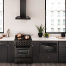 ZLINE Convertible Vent Wall Mount Range Hood in Black Stainless Steel (BSKEN) - MyBBQDirect