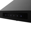 ZLINE Ducted Vent Wall Mount Range Hood in Black Stainless Steel with Built-in ZLINE CrownSound™ Bluetooth Speakers (BSKBNCRN-BT) - MyBBQDirect