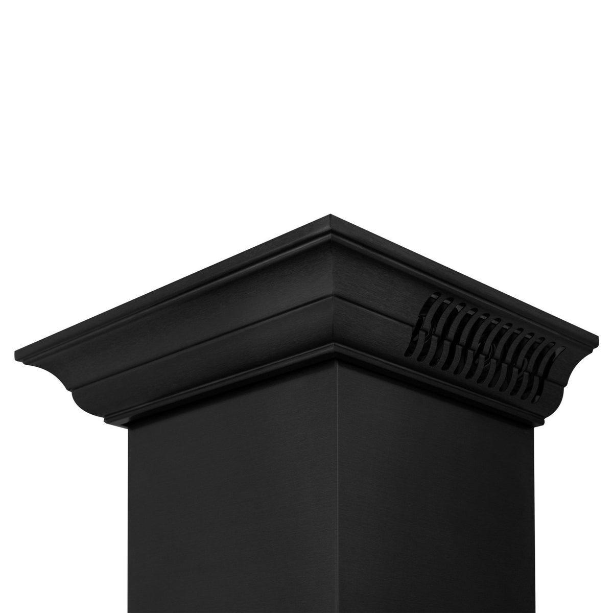 ZLINE Ducted Vent Wall Mount Range Hood in Black Stainless Steel with Built-in ZLINE CrownSound™ Bluetooth Speakers (BSKBNCRN-BT) - MyBBQDirect
