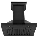 ZLINE Ducted Vent Wall Mount Range Hood in Black Stainless Steel with Built-in ZLINE CrownSound™ Bluetooth Speakers (BSKBNCRN-BT) - MyBBQDirect