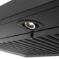 ZLINE Ducted Vent Wall Mount Range Hood in Black Stainless Steel with Built-in ZLINE CrownSound™ Bluetooth Speakers (BSKBNCRN-BT) - MyBBQDirect