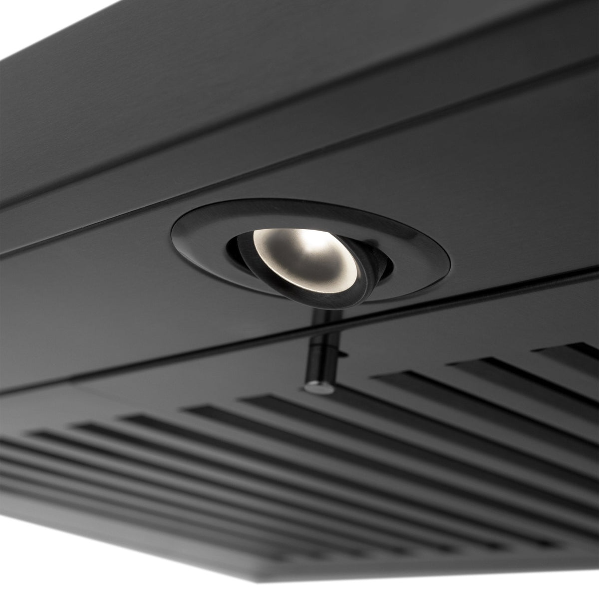 ZLINE Ducted Vent Wall Mount Range Hood in Black Stainless Steel with Built-in ZLINE CrownSound™ Bluetooth Speakers (BSKBNCRN-BT) - MyBBQDirect