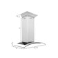 ZLINE Ducted Wall Mount Range Hood in Fingerprint Resistant Stainless Steel & Glass (8KN4S) - MyBBQDirect