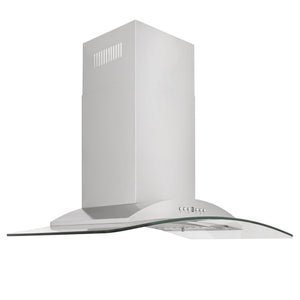 ZLINE Convertible Vent Wall Mount Range Hood in Stainless Steel & Glass (KN) - MyBBQDirect