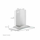 ZLINE Convertible Vent Wall Mount Range Hood in Stainless Steel & Glass (KN) - MyBBQDirect