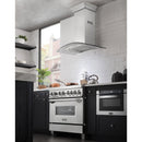 ZLINE Convertible Vent Wall Mount Range Hood in Stainless Steel & Glass (KN4) - MyBBQDirect