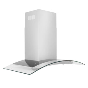 ZLINE Convertible Vent Wall Mount Range Hood in Stainless Steel & Glass (KN4) - MyBBQDirect