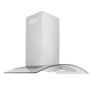 ZLINE Convertible Vent Wall Mount Range Hood in Stainless Steel & Glass (KN4) - MyBBQDirect