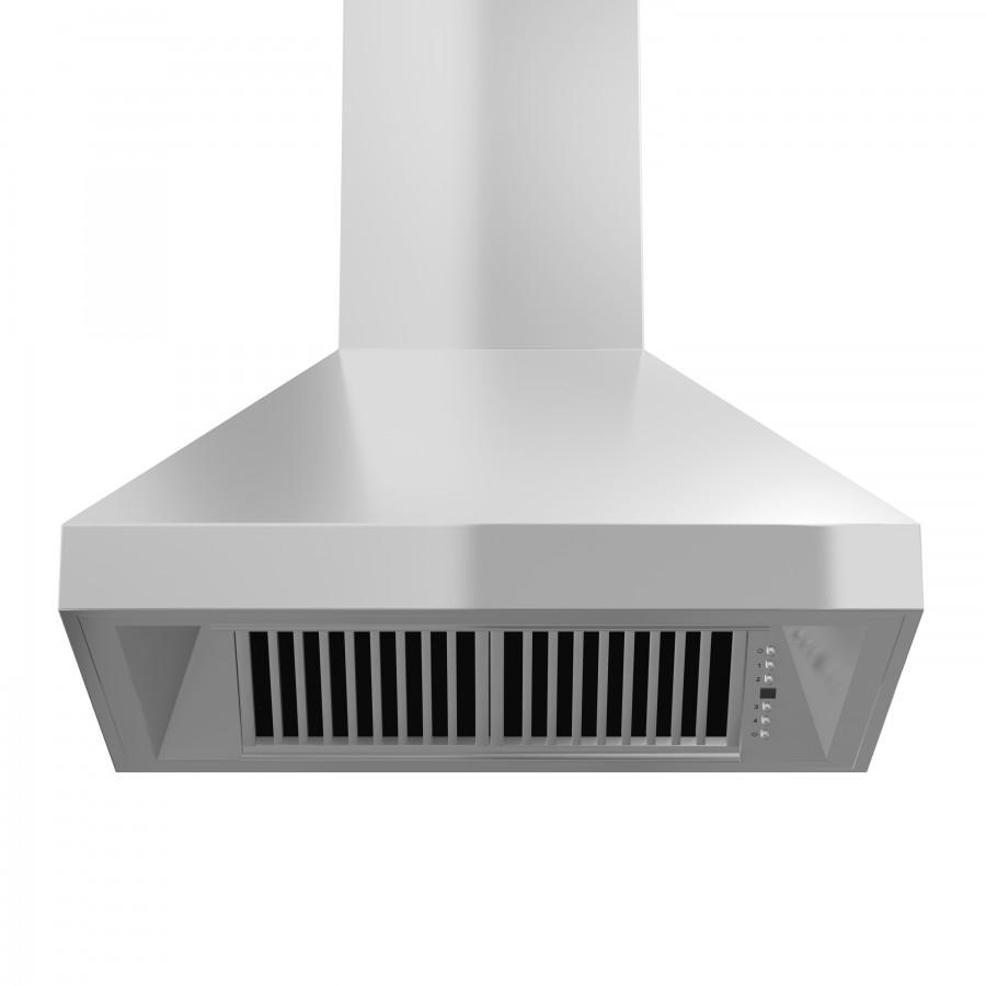 ZLINE Wall Mount Range Hood in Stainless Steel - Includes Remote Blower 400/700CFM Options (597-RD/RS) - MyBBQDirect