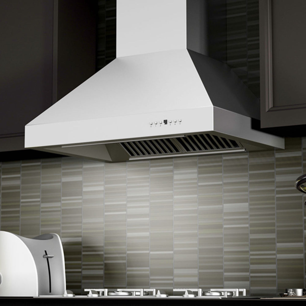 ZLINE Wall Mount Range Hood in Stainless Steel - Includes Remote Blower 400/700CFM Options (697-RD/RS) - MyBBQDirect