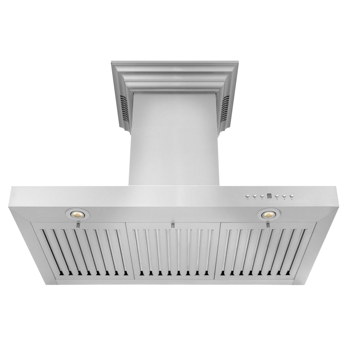 ZLINE Wall Mount Range Hood In Stainless Steel With Built-In ZLINE CrownSound® Bluetooth Speakers (KECRN-BT) - MyBBQDirect