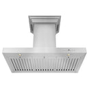 ZLINE Wall Mount Range Hood In Stainless Steel With Built-In ZLINE CrownSound® Bluetooth Speakers (KECRN-BT) - MyBBQDirect