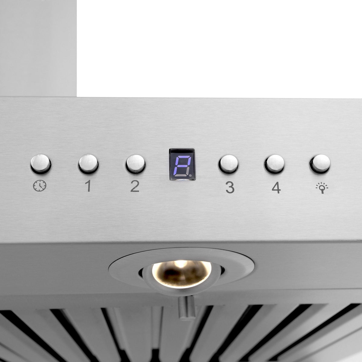 ZLINE Wall Mount Range Hood In Stainless Steel With Built-In ZLINE CrownSound® Bluetooth Speakers (KECRN-BT) - MyBBQDirect