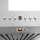 ZLINE Wall Mount Range Hood In Stainless Steel With Built-In ZLINE CrownSound® Bluetooth Speakers (KECRN-BT) - MyBBQDirect