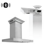 ZLINE Wall Mount Range Hood In Stainless Steel With Built-In ZLINE CrownSound® Bluetooth Speakers (KECRN-BT) - MyBBQDirect