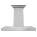ZLINE Wall Mount Range Hood In Stainless Steel With Built-In ZLINE CrownSound® Bluetooth Speakers (KECRN-BT) - MyBBQDirect