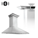 ZLINE 30 in. Ducted Vent Wall Mount Range Hood in Stainless Steel with Built-in ZLINE CrownSound™ Bluetooth Speakers (KL2CRN-BT)