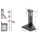 ZLINE 30 in. Ducted Vent Wall Mount Range Hood in Stainless Steel with Built-in ZLINE CrownSound™ Bluetooth Speakers (KL2CRN-BT)