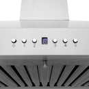 ZLINE Ducted Vent Wall Mount Range Hood in Stainless Steel with Built-in ZLINE CrownSound™ Bluetooth Speakers (KL3CRN-BT)