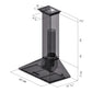 ZLINE Convertible Vent Wall Mount Range Hood in Stainless Steel with Crown Molding (KL2CRN) - MyBBQDirect