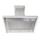 ZLINE Wooden Island Mount Range Hood in Cottage White (KBiTT) - MyBBQDirect