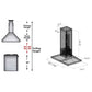ZLINE Wooden Island Mount Range Hood in Cottage White (KBiTT) - MyBBQDirect