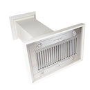ZLINE Wooden Island Mount Range Hood in Cottage White (KBiTT) - MyBBQDirect