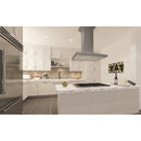 ZLINE 30 in. Convertible Vent Wooden Island Mount Range Hood in Gray (KBiUU) - MyBBQDirect