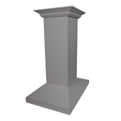 ZLINE 30 in. Convertible Vent Wooden Island Mount Range Hood in Gray (KBiUU) - MyBBQDirect