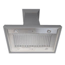 ZLINE 30 in. Convertible Vent Wooden Island Mount Range Hood in Gray (KBiUU) - MyBBQDirect