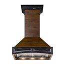 ZLINE 42 Inch Wooden Wall Mount Range Hood in Antigua and Walnut (321AR-42)