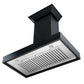 ZLINE Convertible Vent Wooden Wall Mount Range Hood in Black (KBCC) - MyBBQDirect