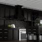 ZLINE Convertible Vent Wooden Wall Mount Range Hood in Black (KBCC) - MyBBQDirect