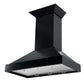ZLINE Convertible Vent Wooden Wall Mount Range Hood in Black (KBCC) - MyBBQDirect