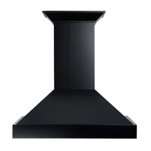 ZLINE Convertible Vent Wooden Wall Mount Range Hood in Black (KBCC) - MyBBQDirect