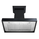 ZLINE Convertible Vent Wooden Wall Mount Range Hood in Black (KBCC) - MyBBQDirect