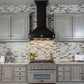ZLINE Wooden Wall Mount Range Hood In Black - Includes Remote Blower Motor (321CC-RS/RD) - MyBBQDirect