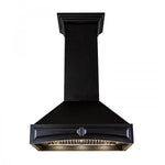 ZLINE Wooden Wall Mount Range Hood In Black - Includes Remote Blower Motor (321CC-RS/RD) - MyBBQDirect