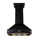 ZLINE Wooden Wall Mount Range Hood In Black - Includes Remote Blower Motor (321CC-RS/RD) - MyBBQDirect