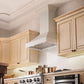 ZLINE Ducted Wooden Wall Mount Range Hood in Cottage White (KBTT) - MyBBQDirect