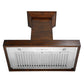 ZLINE Convertible Vent Wooden Wall Mount Range Hood in Walnut (KBRR) - MyBBQDirect