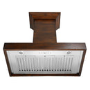 ZLINE Convertible Vent Wooden Wall Mount Range Hood in Walnut (KBRR) - MyBBQDirect